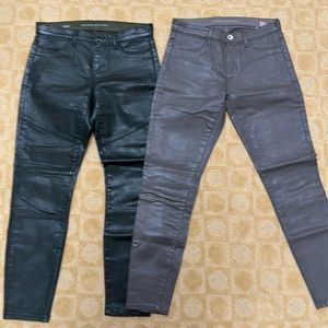 Banana Republic coated cotton pants bundle